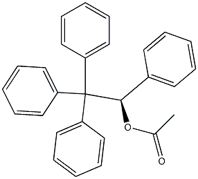 (+)-Acetic acid (R)-1,2,2,2-tetraphenylethyl ester,,结构式