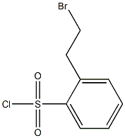 o-(2-ブロモエチル)ベンゼンスルホニルクロリド 化学構造式