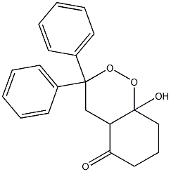 Hexahydro-3,3-diphenyl-8a-hydroxy-1,2-benzodioxin-5(4aH)-one