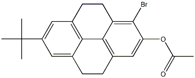 1-Bromo-2-acetoxy-7-tert-butyl-4,5,9,10-tetrahydropyrene Structure