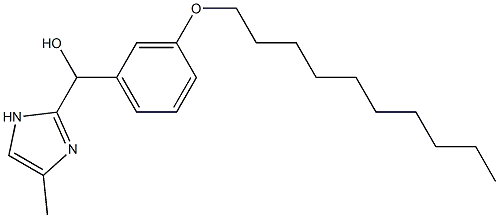 [3-(Decyloxy)phenyl](4-methyl-1H-imidazol-2-yl)methanol Structure