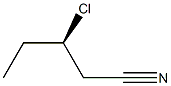 [R,(+)]-3-クロロバレロニトリル 化学構造式