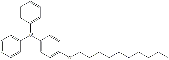 (4-Decyloxyphenyl)diphenylsulfonium Structure