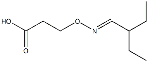 3-[(E)-2-Ethylbutylideneaminooxy]propionic acid