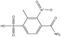 4-Carbamoylmethyl-3-nitrobenzenesulfonic acid Struktur