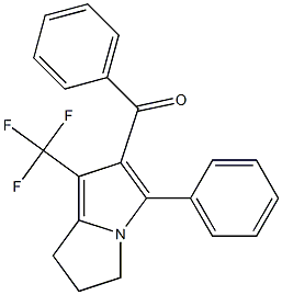 1-Trifluoromethyl-2-benzoyl-3-phenyl-6,7-dihydro-5H-pyrrolizine Structure