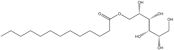 L-マンニトール1-トリデカノアート 化学構造式