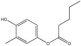 Valeric acid 4-hydroxy-3-methylphenyl ester Structure