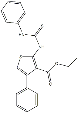 2-(3-Phenylthioureido)-4-phenylthiophene-3-carboxylic acid ethyl ester