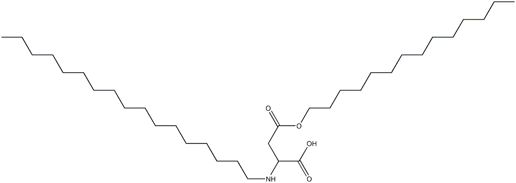2-Heptadecylamino-3-(tetradecyloxycarbonyl)propionic acid 结构式