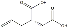 [S,(-)]-Allylsuccinic acid Struktur