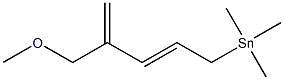 [(2E)-4-Methoxymethyl-2,4-pentadienyl]trimethylstannane Structure