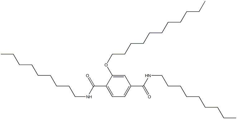 2-(Undecyloxy)-N,N'-dinonylterephthalamide Struktur
