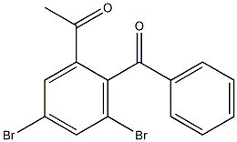 2'-Benzoyl-3',5'-dibromoacetophenone Structure