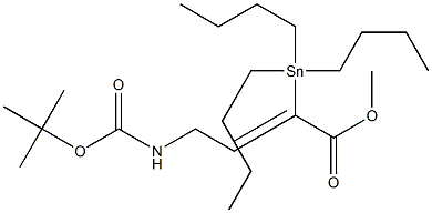 (2Z)-3-[[(tert-Butoxycarbonyl)amino]methyl]-2-(tributylstannyl)acrylic acid methyl ester
