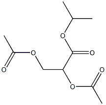 (-)-2-O,3-O-Diacetyl-L-glyceric acid isopropyl ester Structure