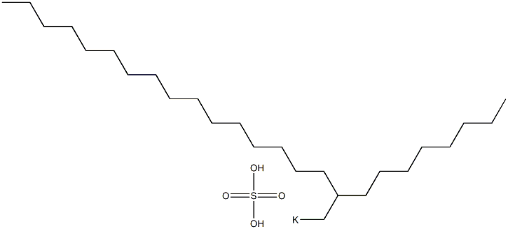 Sulfuric acid 2-octyloctadecyl=potassium salt
