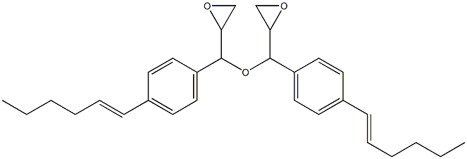 4-(1-Hexenyl)phenylglycidyl ether 结构式