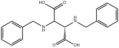 2,3-Bis(benzylamino)butanedioic acid, 53079-45-1, 结构式