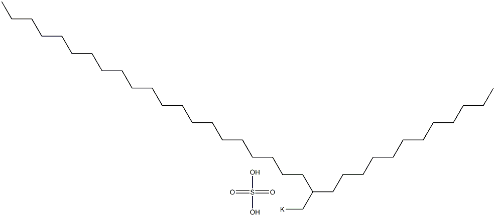 Sulfuric acid 2-dodecyltricosyl=potassium salt