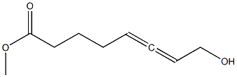 [R,(-)]-8-ヒドロキシ-5,6-オクタジエン酸メチル 化学構造式