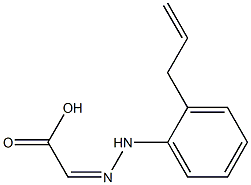 (Z)-(2-Allylphenyl)hydrazonoacetic acid Structure