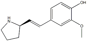 2-Methoxy-4-[(E)-2-[(2R)-2-pyrrolidinyl]ethenyl]phenol