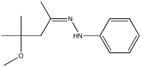 4-Methoxy-4-methyl-2-pentanone phenyl hydrazone Structure