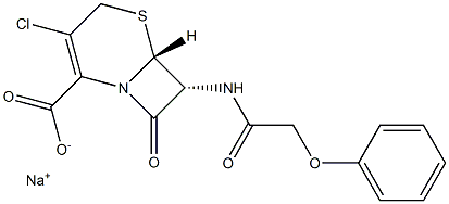 (6R,7R)-7-[(Phenoxyacetyl)amino]-3-chloro-8-oxo-5-thia-1-azabicyclo[4.2.0]oct-2-ene-2-carboxylic acid sodium salt