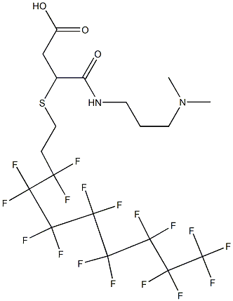  3-[[3-(Dimethylamino)propyl]carbamoyl]-3-[(3,3,4,4,5,5,6,6,7,7,8,8,9,9,10,10,10-heptadecafluorodecyl)thio]propionic acid