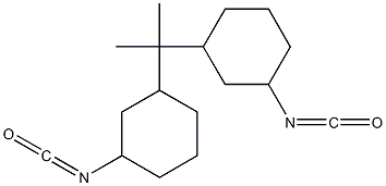 3,3'-Isopropylidenebis(isocyanatocyclohexane) Struktur