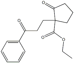 2-Oxo-1-(3-phenyl-3-oxopropyl)cyclopentane-1-carboxylic acid ethyl ester