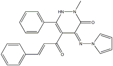 4-Pyrrolizino-5-[1-oxo-3-(phenyl)-2-propenyl]-2-methyl-6-phenylpyridazin-3(2H)-one