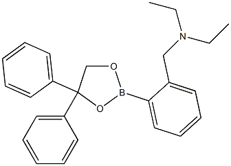 2-(2-Diethylaminomethylphenyl)-4,4-diphenyl-1,3,2-dioxaborolane Struktur
