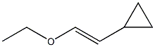 [(E)-2-エトキシエテニル]シクロプロパン 化学構造式