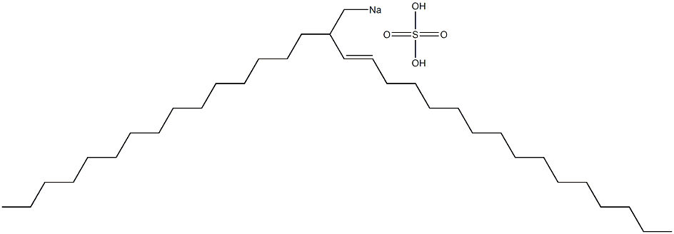 Sulfuric acid 2-pentadecyl-3-octadecenyl=sodium ester salt