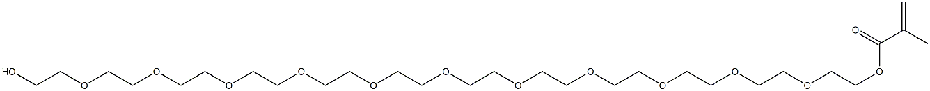 Methacrylic acid (35-hydroxy-3,6,9,12,15,18,21,24,27,30,33-undecaoxapentatriacontan-1-yl) ester Structure