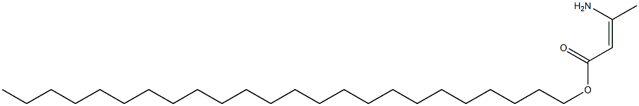 (Z)-3-Amino-2-butenoic acid tetracosyl ester Structure