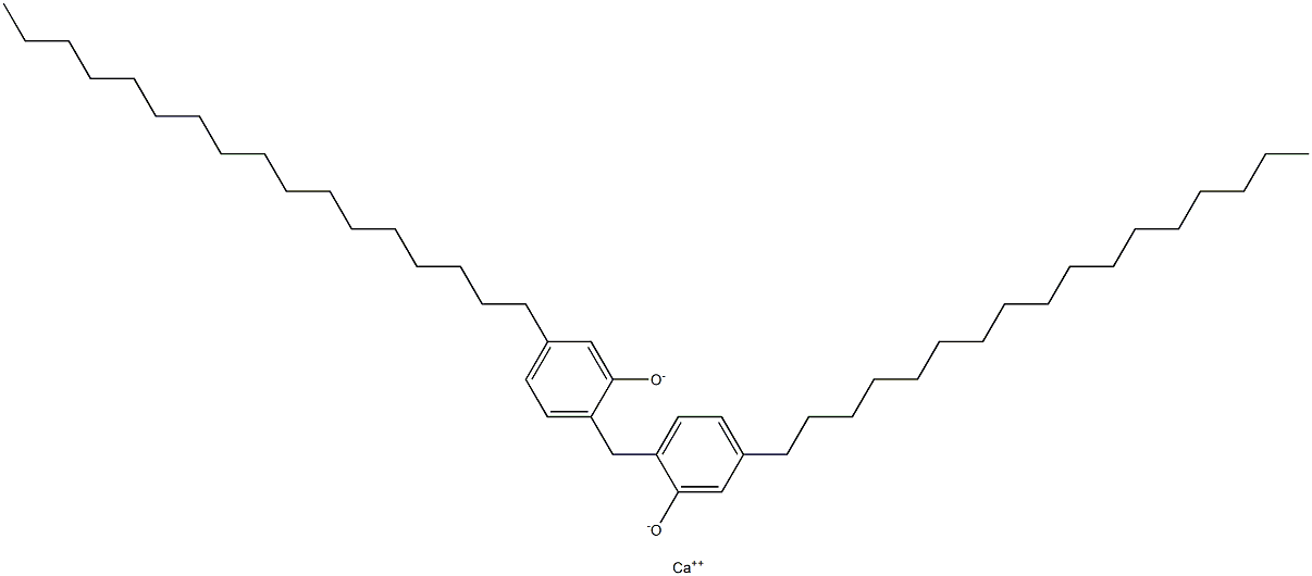 Calcium 2,2'-methylenebis(5-heptadecylphenoxide) Structure