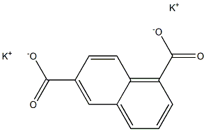 1,6-Naphthalenedicarboxylic acid dipotassium salt Structure