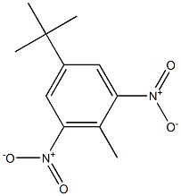 1-tert-Butyl-4-methyl-3,5-dinitrobenzene 结构式