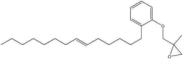 2-(6-Tetradecenyl)phenyl 2-methylglycidyl ether Struktur