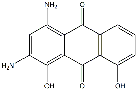 2,4-Diamino-1,8-dihydroxyanthraquinone Structure