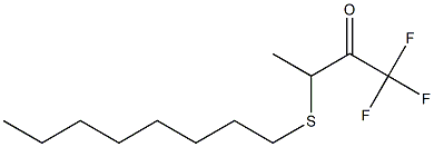 3-(Octylthio)-1,1,1-trifluoro-2-butanone Structure