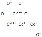 Cadmium chromium(III) oxide Struktur