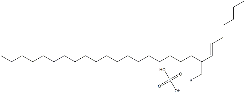 Sulfuric acid 2-(1-heptenyl)henicosyl=potassium ester salt