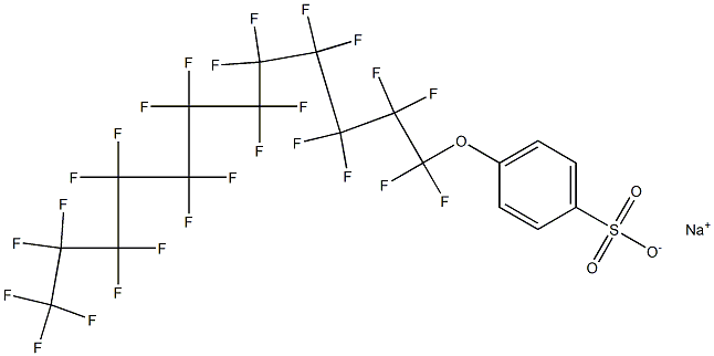 4-(Pentacosafluorododecyloxy)benzenesulfonic acid sodium salt 结构式
