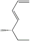 (S,E)-5-Methyl-1,3-heptadiene Struktur