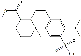 1,2,3,4,4a,9,10,10a-Octahydro-1,4a-dimethyl-7-isopropyl-6-sulfophenanthrene-1-carboxylic acid Struktur