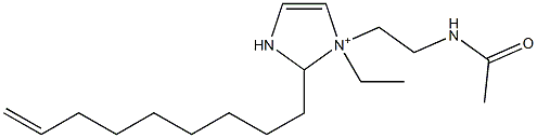1-[2-(Acetylamino)ethyl]-1-ethyl-2-(8-nonenyl)-4-imidazoline-1-ium Structure